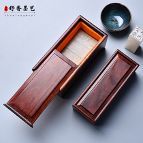 Lao Laogutian red wood seal box wood medal box wooden seal sign seal notation box recess box rectangle box rectangle box