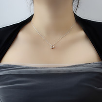 2020 new wave geometric circle necklace with femininity and small crowddesign sense lukewarm wind minimalist chains bone chain