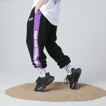 PCMY Tide Card Sports Pants Bunches Pants Casual Pants Men and women Strings Pure Cotton Loose Spring