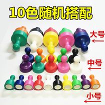 Powerful magnet magnet magnet stone color round flat magnetic buckle strong magnetic force small magnetic nail magnetic patch toy Office teaching aids