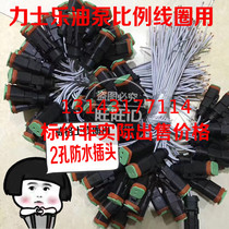 Dippma coil plug Wiggs solenoid valve plug two-hole waterproof wiring plug