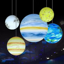 Net Red Hall custom lighting Illusion Starry Sky Art Museum shaking sound photo place Wandering planet light one-stop service
