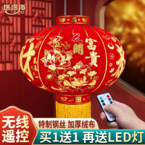 Lantern balcony a pair of 2021 new fashion chandeliers for the New Year of the Tiger Spring Festival Red Lantern Outdoor Hanging