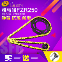 Large displacement motorcycle accessories FZR250 sprocket small plate drum crystal lamp 250 chain plate chain 520 set of chain