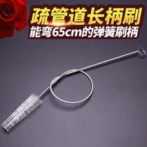 Bath dredge artifact sewer hair hair cleaner small hole floor drain blocking hook hair spring brush