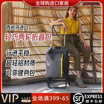 Joe Accommodate Fast Spain Roser Light Two Wheels Folding Bag Cart Luggage Caravan Fashion Light Buy Grocery Cart