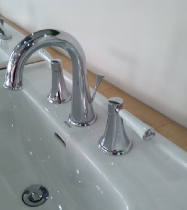 TOTO faucet washbasin with 8 inch double handle mixing faucet DL208-1