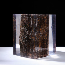 Sculpture artwork big ornaments creative personality stool resin bag tree crystal transparent landing commercial space Pier