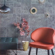 Mottled vintage old dark gray imitation cement brick wallpaper non-woven LOFT INDUSTRIAL Feng Shui marl wallpaper