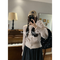 Money Mercy West Gentle Wind and Relaxed Cardigan Sweater Woman Design Sensation Small Crowdage Jacket 2021 Winter New