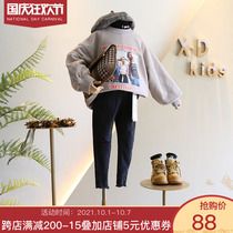 Do not return do not change the new 2019 Winter girl Port wind double letter half high collar letter printing wide version of shoulder vests