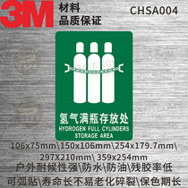 CHSA004 HYDROGEN FULL CYLINDERS STORAGE AREA HYDROGEN FULL bottle STORAGE