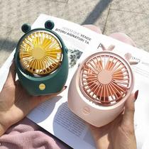 Small fan USB rechargeable small student children cute mini ultra quiet electric fan big wind dormitory office