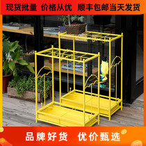 Hotel lobby umbrella stand European household umbrella stand Wrought iron creative umbrella stand Umbrella bucket storage bucket
