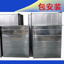 Guangzhou galvanized white iron ventilation pipe white iron ventilation pipe white iron sheet thread white iron project installation