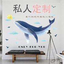 Advertising wall stickers private custom personalized decoration poster photos to customize fonts custom wall self-adhesive stickers