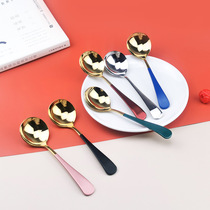 German 304 Stainless Steel Large Round Spoon Spoon Spoon Spoon Home Restaurant Sweet Spoons Adults Eat Communal Thick Tablespoon