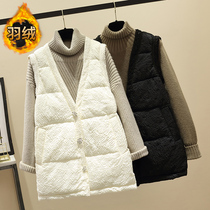 Down waistcoat Vest Lady Autumn winter outwear 2021 New trendy fashion net red waistcoat Jacket Duck Suede