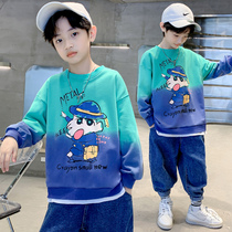 children's clothing boys' autumn sweatshirt spring and autumn 2022 new boys' bombing street big children's tops handsome autumn trendy