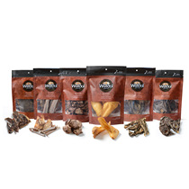 Wafcol Wolf Pets Snack Beef Cattle Belly goat lung Smoked Sheep Deer Leg Bones Air-dried Dog Snacks