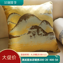 New Chinese light lavish with bag backrest cover Chinese style sofa Pillow Customize Pillow Back Cushion Bedside Table Waist Pillow Seat Lean