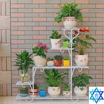 Family balcony flowerpot stand shelf green plant put rack
