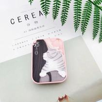 Two sets of beautiful pupil box cute cat day contact lens box beauty pupil companion box storage box double box zy