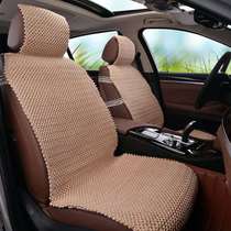 New hand-woven ice silk car cushion four seasons universal large surrounded seat cushion cover non-slip summer breathable cool car pad