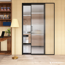 Inter-painted invisible track aluminium alloy glass extremely narrow rims Supreme Rail sliding door Kitchen Ghost moving door septuallation door
