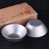 Fire maple like double layer pure titanium teacup tea brewery tea cup suit outdoor climbing tea portable cup wild