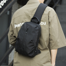 Multifunctional chest bag mens messenger bag mens Japanese tide brand shoulder bag canvas messenger bag sports small backpack waist bag