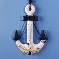 32CM Multi-chain anchor thermometer decoration Mediterranean style wall decoration ship anchor wall hanging iron anchor wall decoration