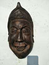 Anshun wood carving Nuo carving Nuo opera Nuo God Nuo mask face face face face sub Nuo dance Nuo sacrifice land play 30cm