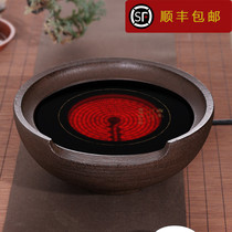 Old rock mud electric pottery stove tea stove Ceramic silent kung fu tea maker Household iron pot Copper silver glass boiling water tea stove