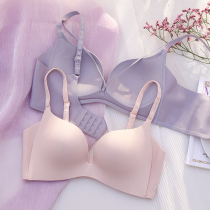 No-scratches underwear for young girls Summer thin air breathable large breasted plethora of small breasts to gather anti-sagging and auxiliary milk without steel ring bra