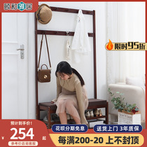 Solid Wood Cloister Stand Floor Home Doorway For Shoes Hanger Rack Shoes Rack Shoes Rack Integrated Door Hall Cloister Hood Cabinet Bedroom Shoe Cabinet
