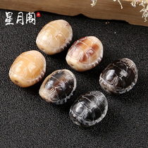 Yak horn tortoise shell carving rich armor world pendant pendant back Cloud beads Diamond Star Moon Bodhi hand string beads