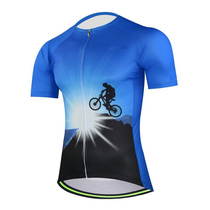 Summer Short Sleeve Riding Suit Men And Womens Mountain Road Bike Jersey Shorts Bike Pattern Breathable Speed Dry Sashimi