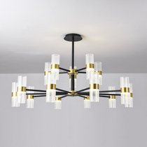 Nordic modern simple living room chandelier LED three-color dimming Bedroom dining room study lamps Light luxury modern high-end