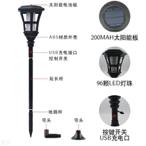 Outdoor solar flame light waterproof solar garden light floor lawn light torch light