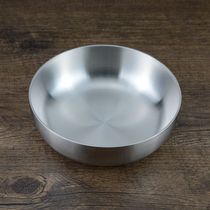 2mm thick 304 stainless steel salad bowl Korean cold noodle bowl mixed rice noodles salad bowl creative vegetable and fruit Basin