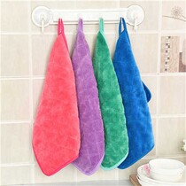 (Four) coral velvet table furniture floor do not shed hair towel kitchen non-stained oil dishcloth