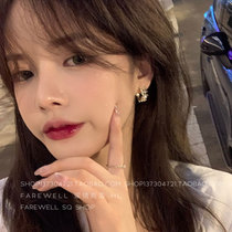 Super exquisite ~ small earrings exquisite Super fairy temperament advanced earrings Net red earrings explosive earrings studs 2021 New