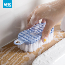 Camellia brush cleaning shoe brush plastic brush bristles household washing clothes board brush long handle shoe washing brush washing brush