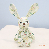 Hand stitched self-made embroidery gift patchwork Rabbit Doll Doll Doll Doll handmade fabric DIY material bag