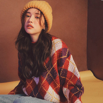 Hong Kong Chao Brand Joker Skinny Sweater Jacket Women's 2022 Spring and Autumn New Women's Loose Crewneck Turtleneck Knitted Shirt