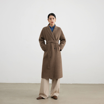 Pure wool coat coat female 2022 winter temperament high-quality double-faced