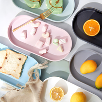 Small Trays Ins Wind Beauty Salon Special Dessert Fruit Refreshments Oval High-end Light Lavish Product Towels