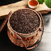 10 years of Chen Puer tea cooked tea loose tea Bohai court Puer golden tooth aged old Puer gift box 500g