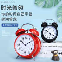 Super large sound small alarm clock students with silent bedside creative personality simple bedroom luminous cartoon children alarm
